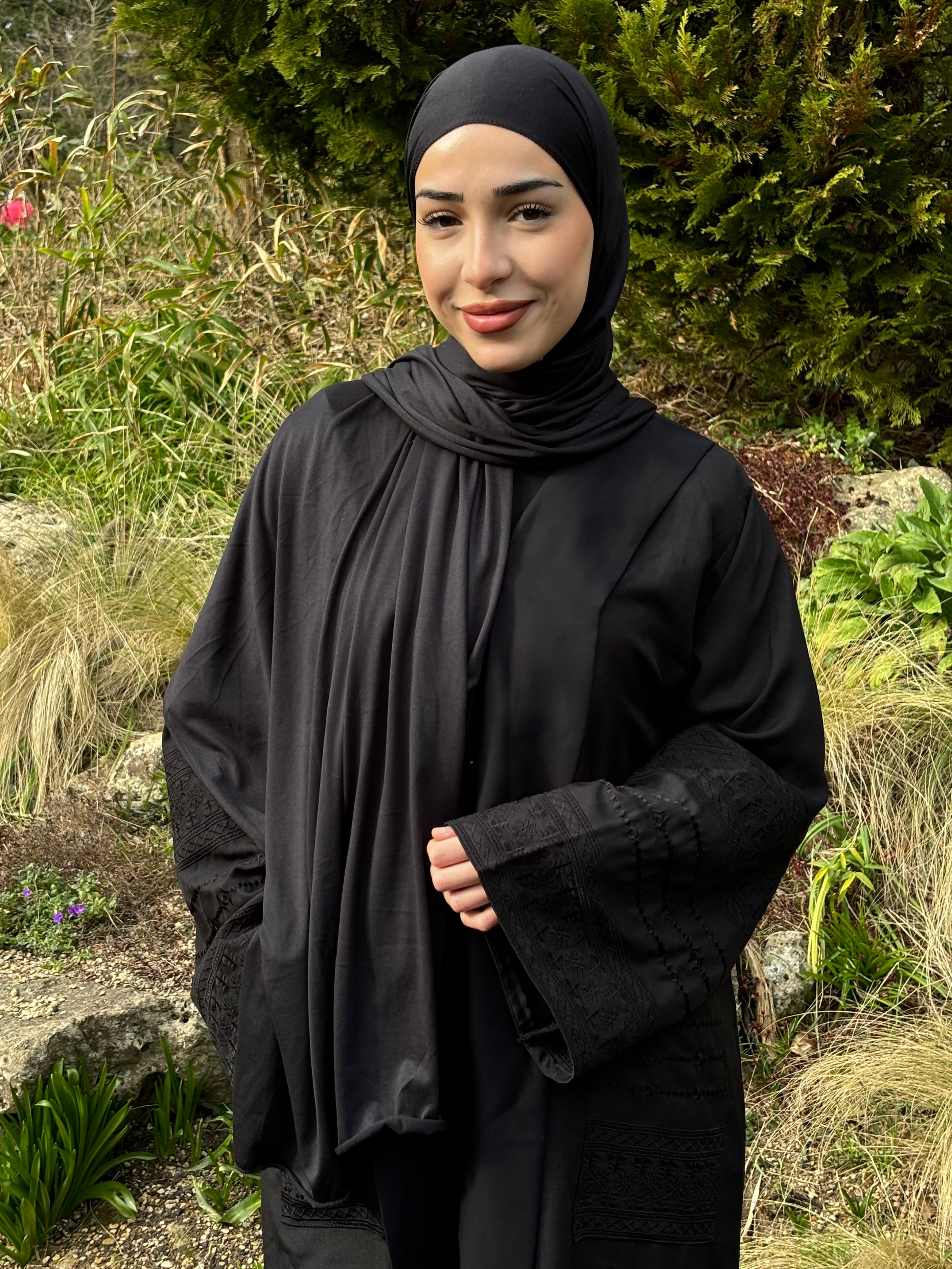 Embroidered 4 Piece Abaya