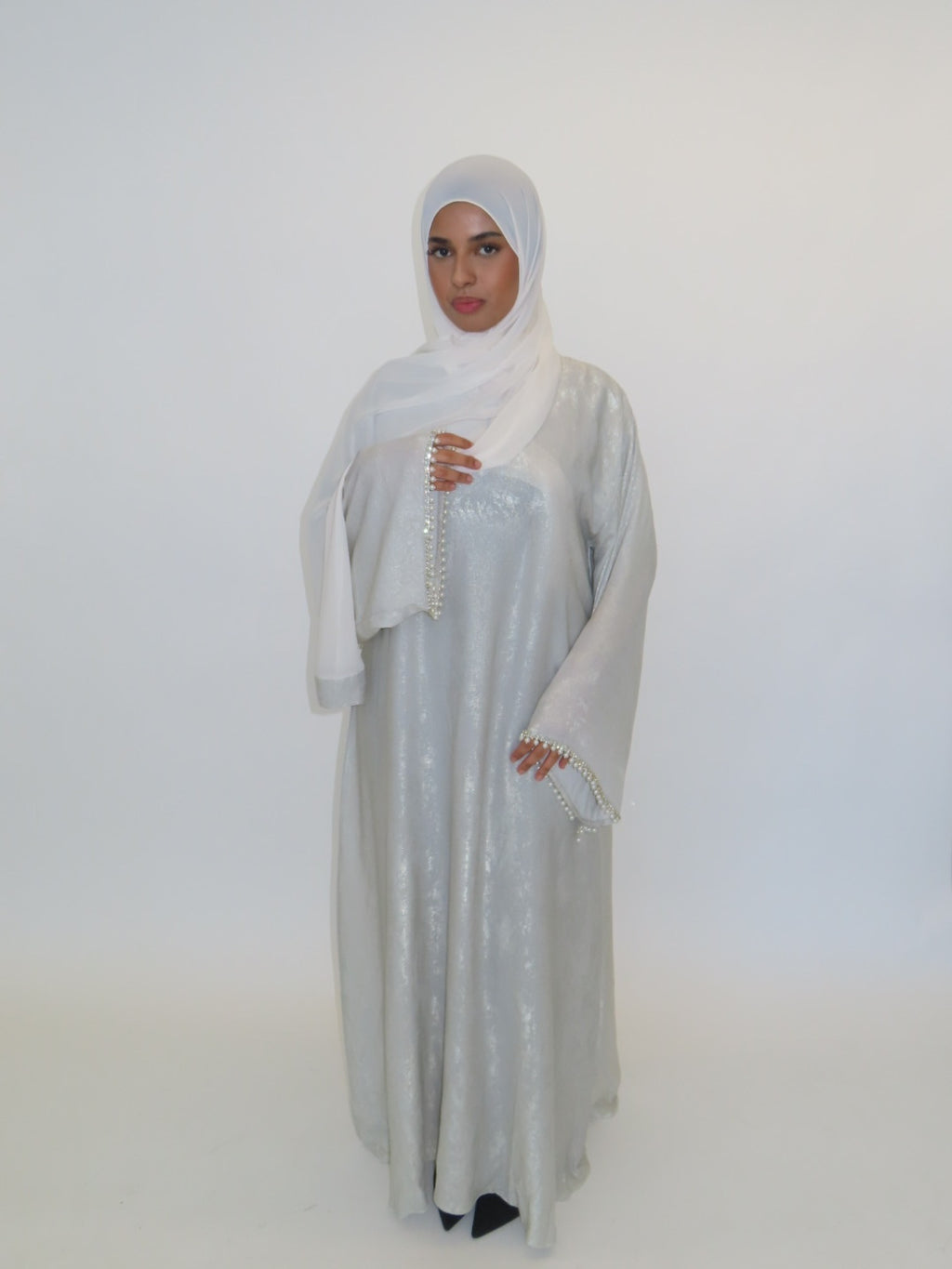 PEARL SHIMMER CLOSED ABAYA SET